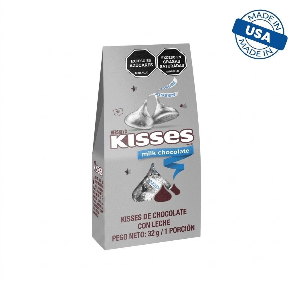 Chocolate Kisses Estuche Pequeño Milk Chocolate 32g