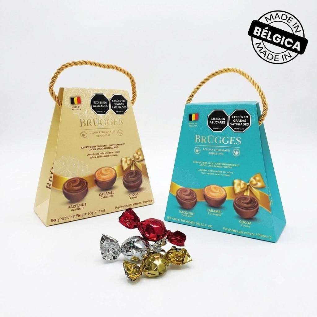 Brugges, Belgian Chocolates, Estuche 60g(6 Und)