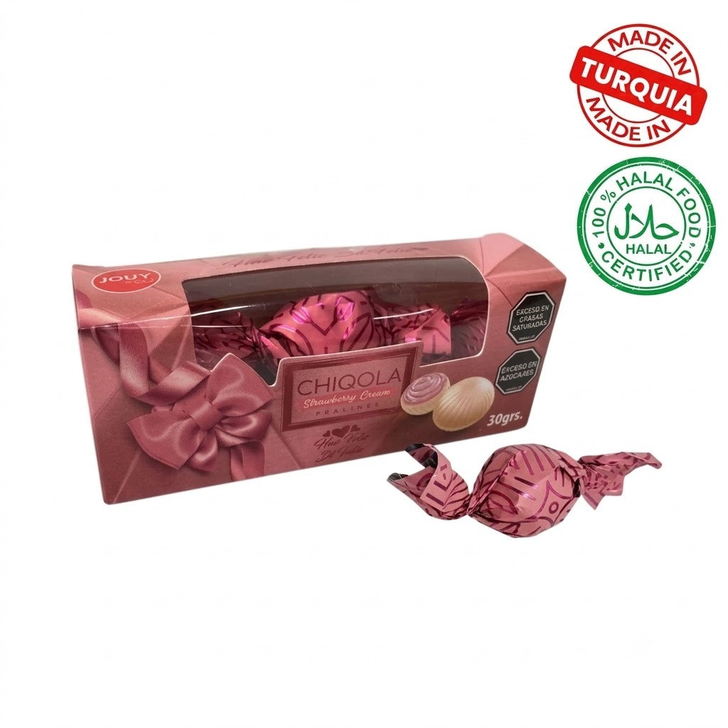Chiqola, Estuche Rosa Lineal 30g