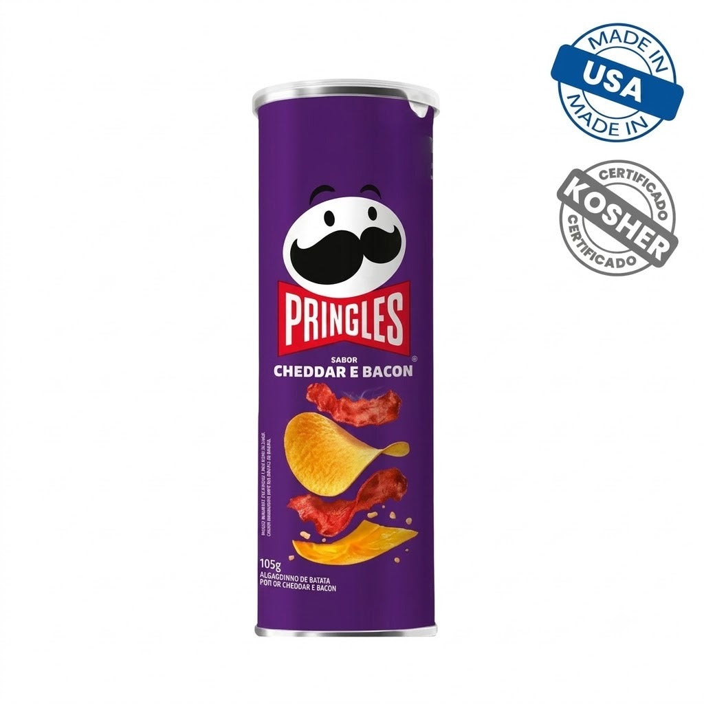Pringles Grande 105g, Cheddar E Bacon