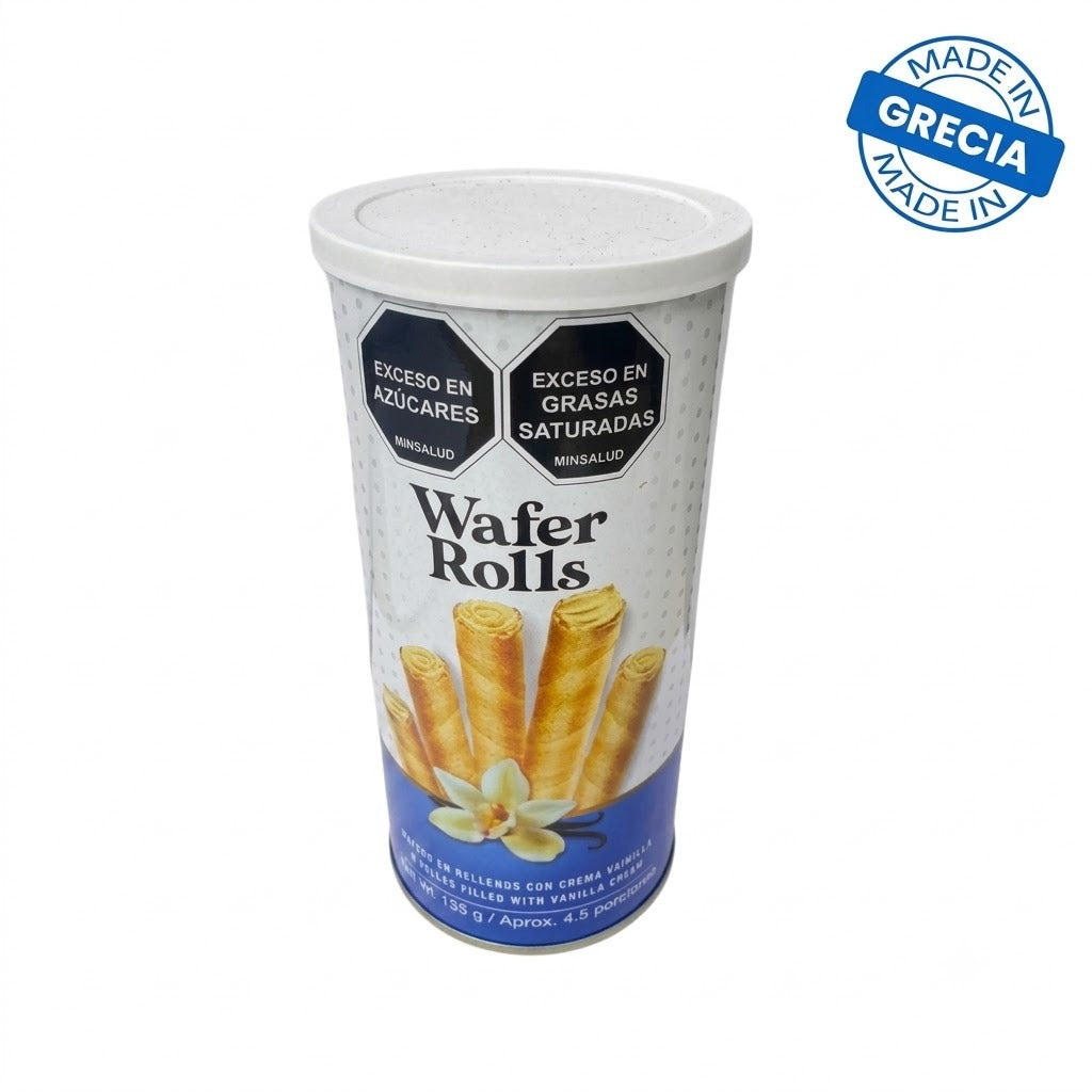 Greco, Wafer Rolls Barquillos 135g, Vainilla