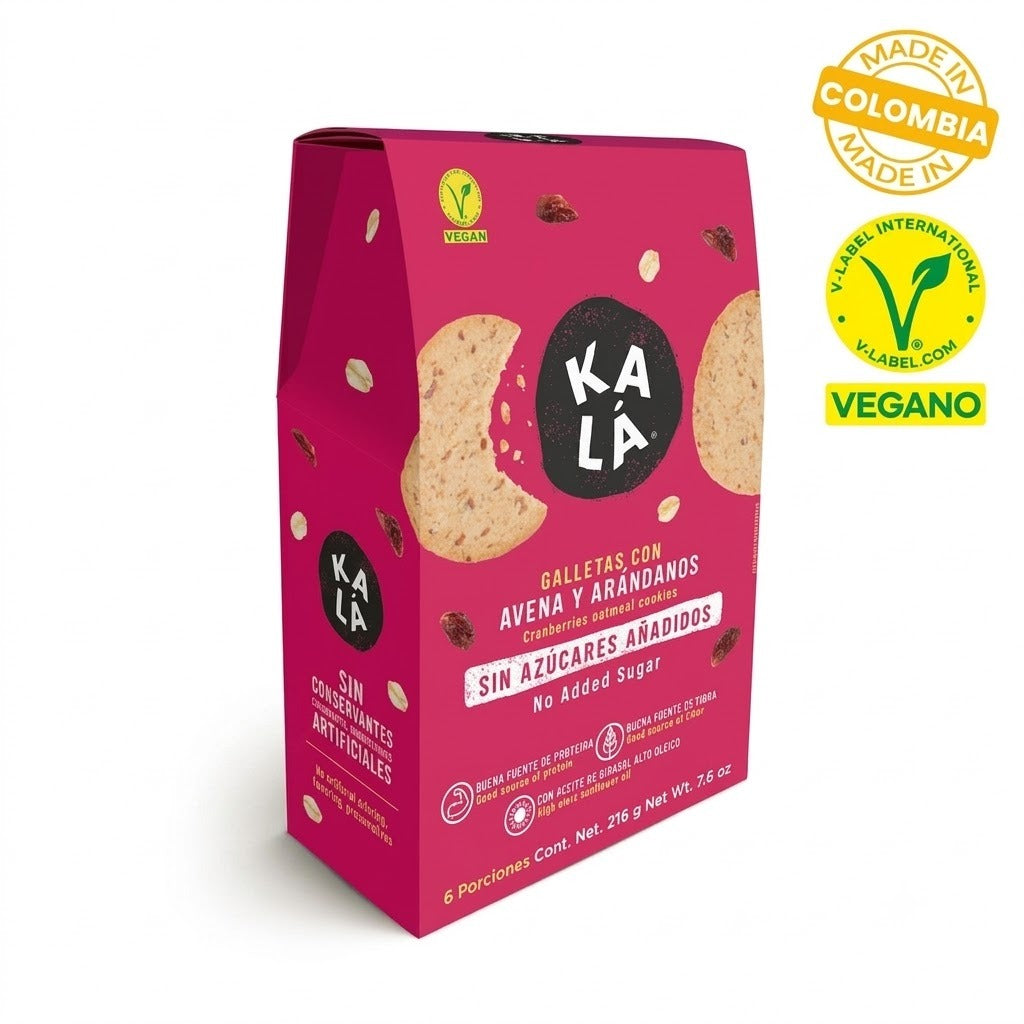 Galleta Kala Avena Arandanos Caja 216g