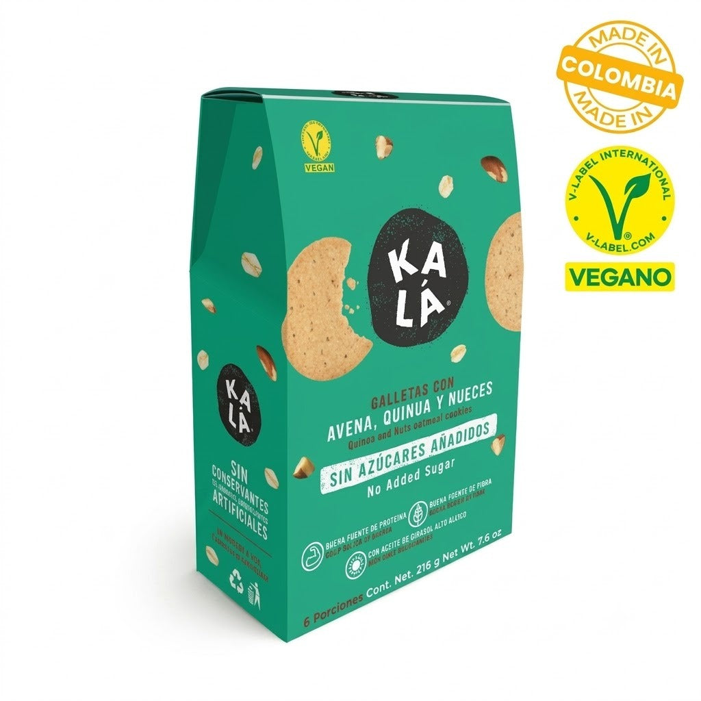 Galleta Kala Avena Quinua Nueces Caja 216g
